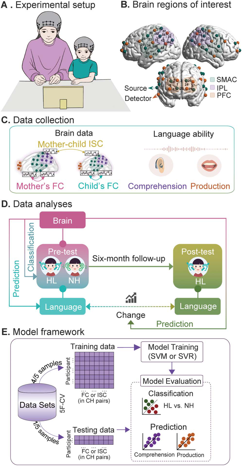 Predicting the Auditory Language Ability of Young Children With Hearing Loss Using Their Mothers' Brain Activity
